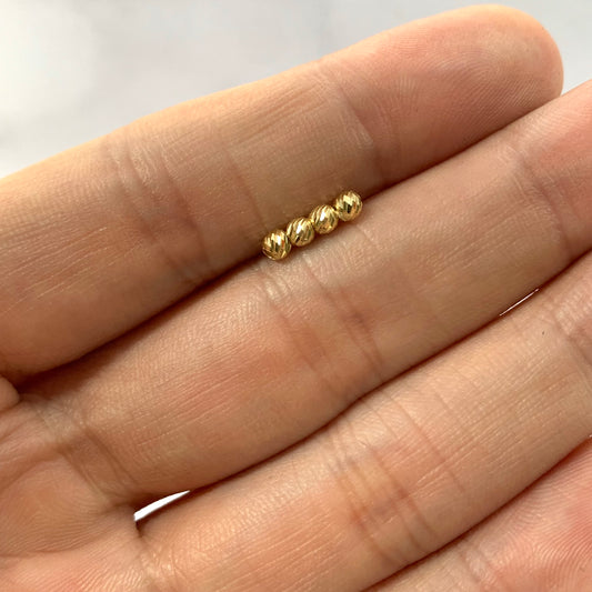 Bola Diamantada 0.08Gr / 3Mm Oro Amarillo L720 18K