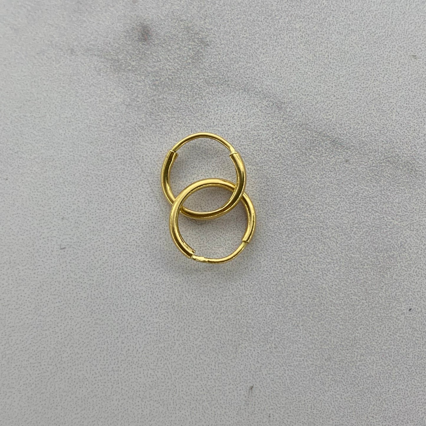 Candongas Imperdibles 0.34Gr / 8.7Mm Oro Amarillo L720 18K