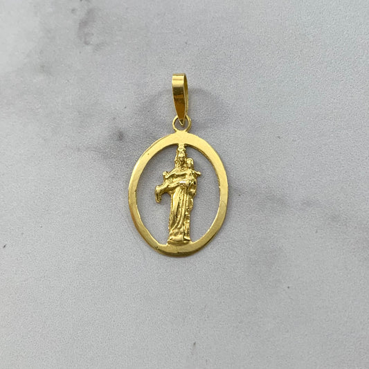 Dije Virgen Carmen Calada 1.5Gr / 31.4Mm Oro Amarillo L720 18K