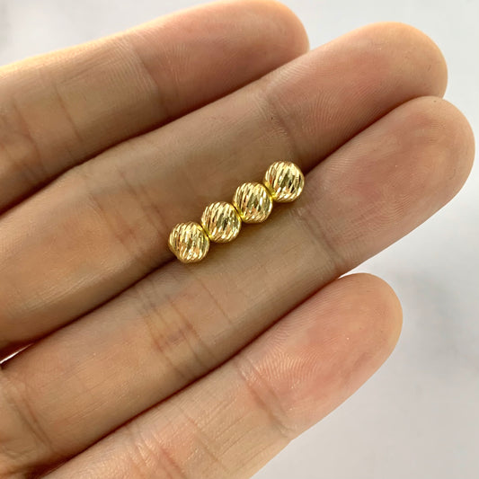 Bola Diamantada 0.3Gr / 6Mm Oro Amarillo L720 18K