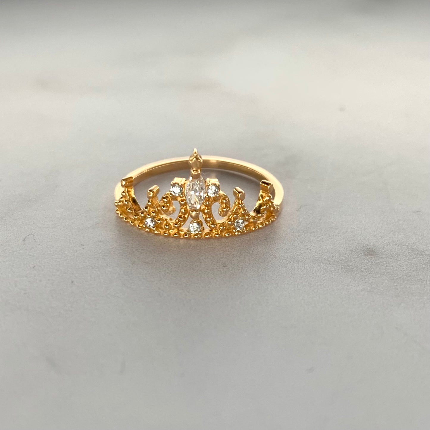 Anillo Corona Casting 1.91Gr / T6 1/2 / 1.3Mm Oro Rosa L720 18K