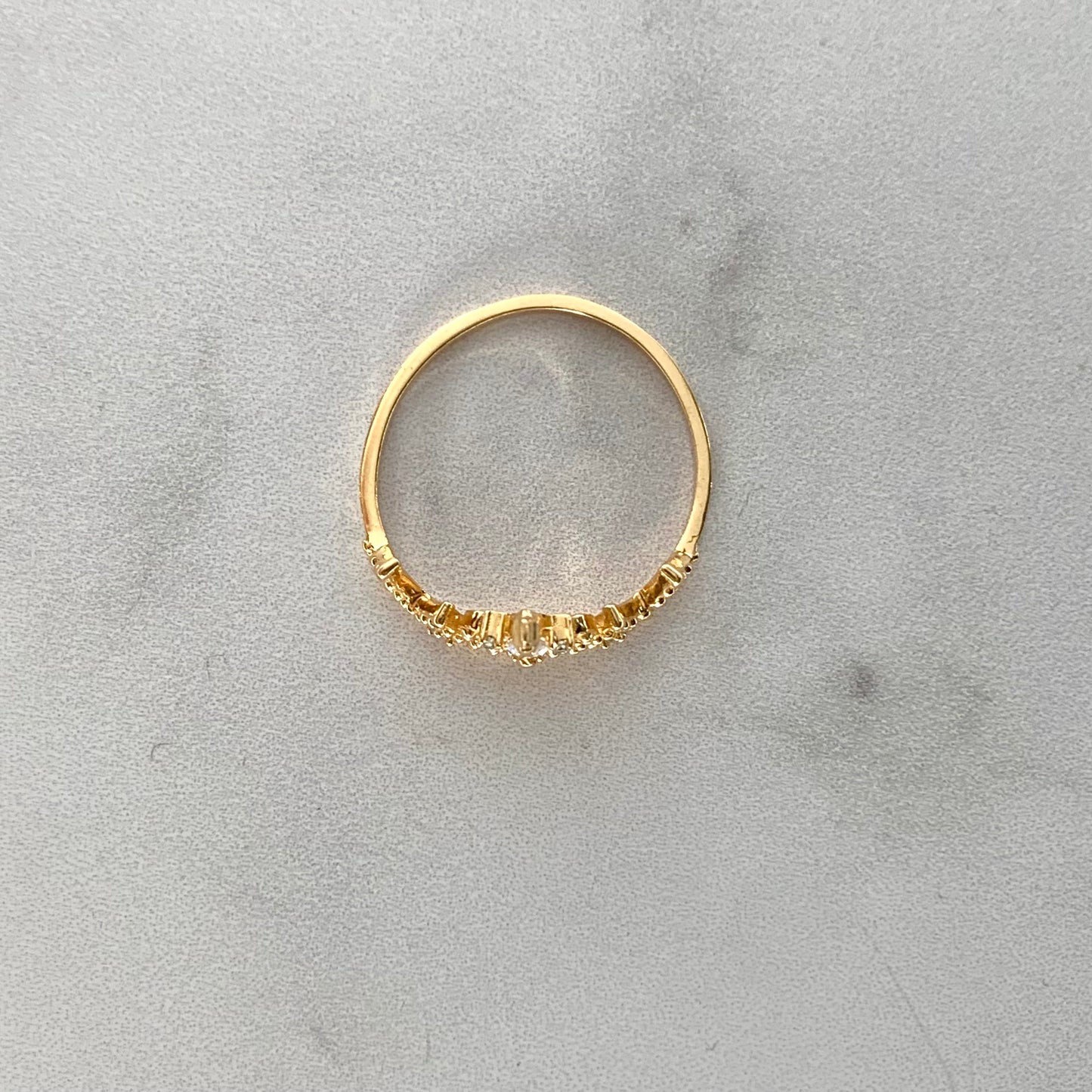 Anillo Corona Casting 1.91Gr / T6 1/2 / 1.3Mm Oro Rosa L720 18K