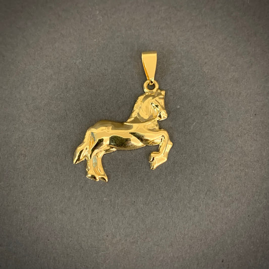 Dije Caballo 1.94gr / 3.4cm / Oro Amarillo L720 18K