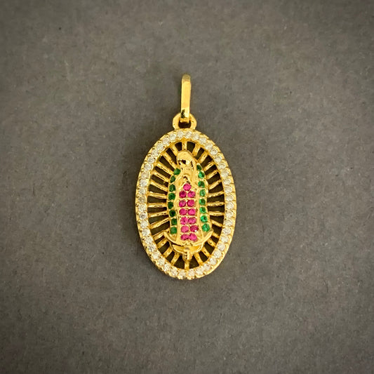 Dije Virgen Guadalupe 2.85gr / 2.7cm / Oro Amarillo L720 18K