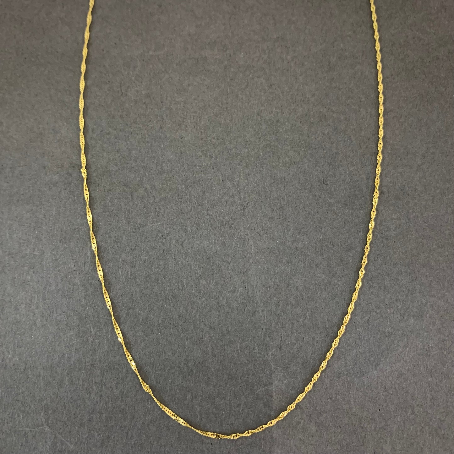 Cadena Singapur 1.1gr / 50cm / 1.04mm Oro Amarillo L750 +3 18K