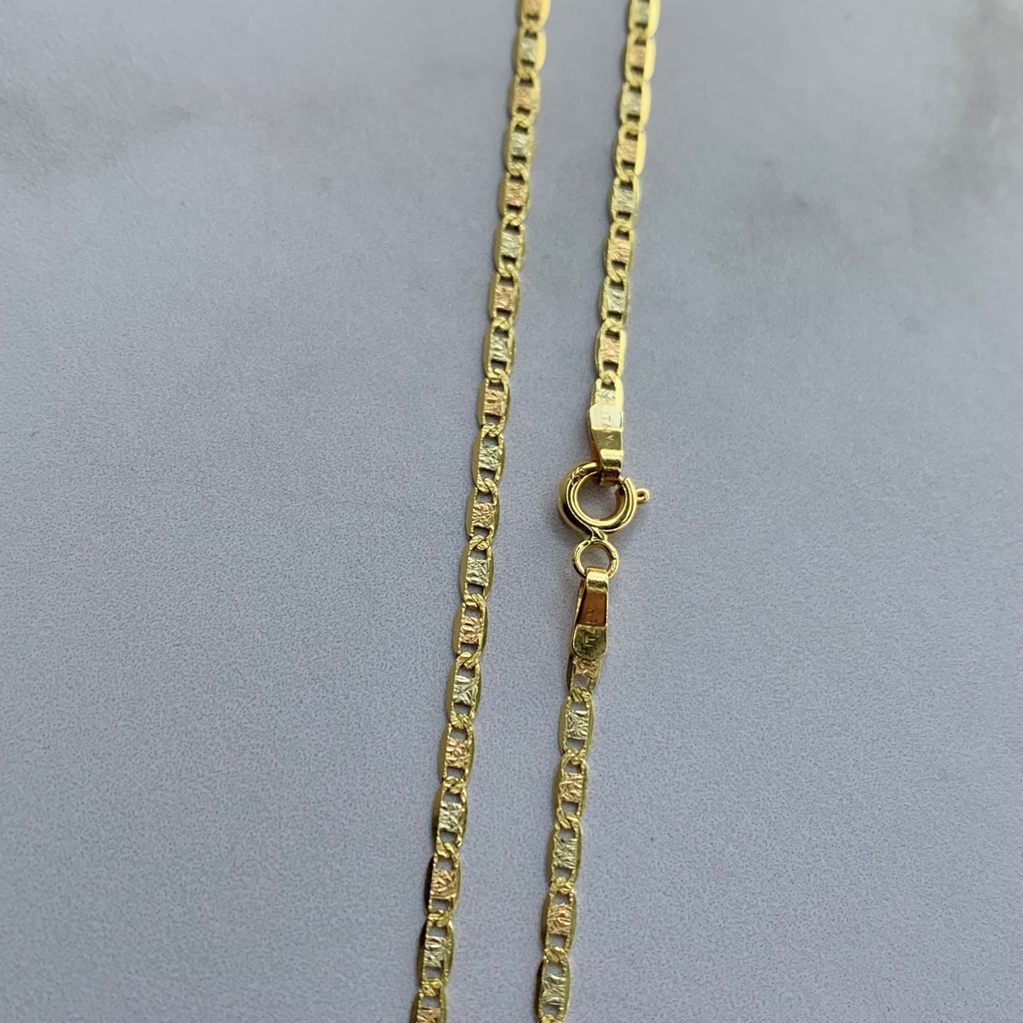 Cadena Plana 3.33Gr / 45Cm / 2Mm Tres Oros L750 +3 18K