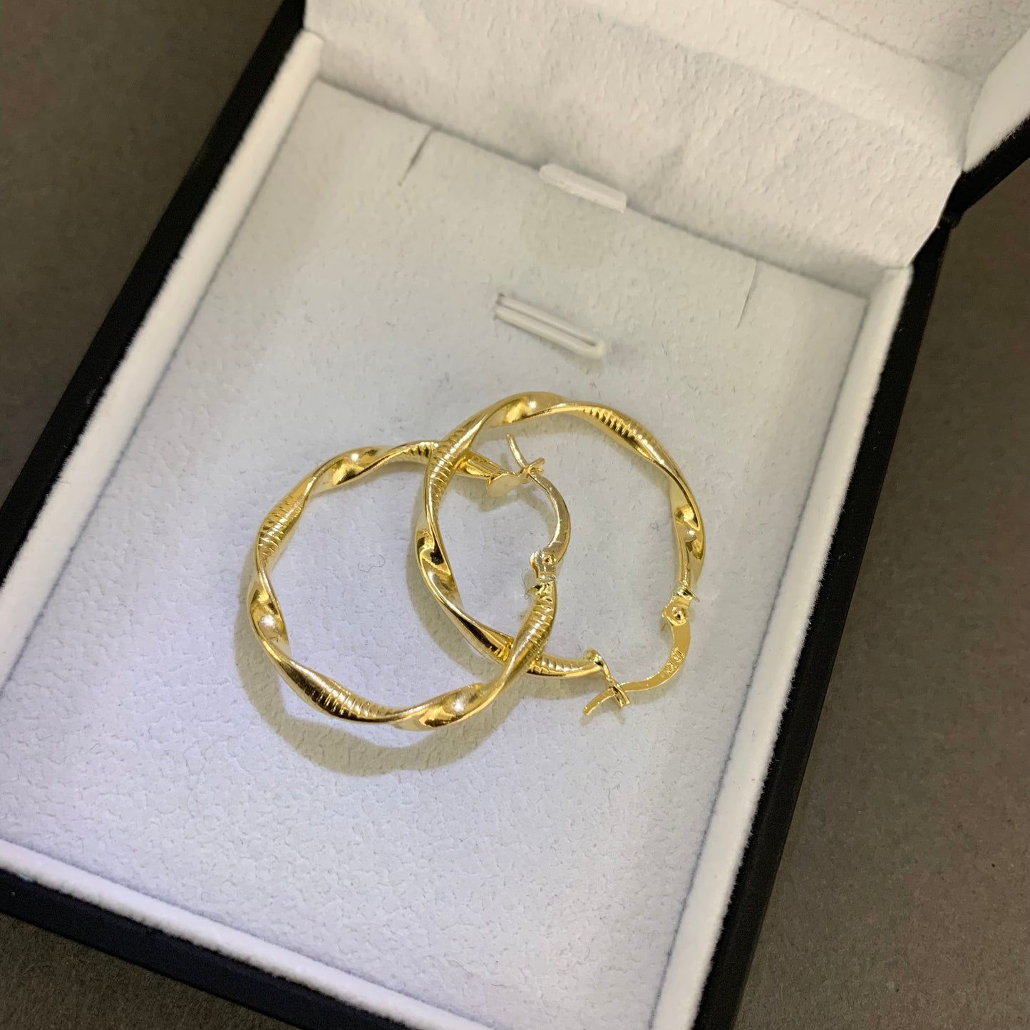 Candongas Entorchadas 1.86gr / 28.36mm Oro Amarillo L720 18K