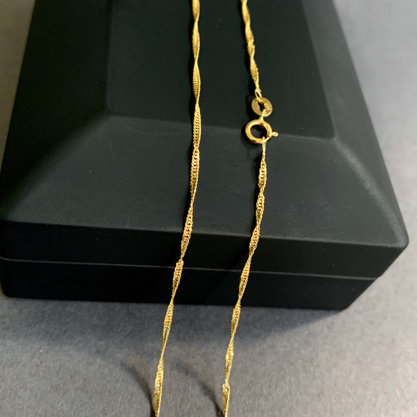 Cadena Singapur 1.45gr / 50cm / 1.25mm Oro Amarillo L750 +3 18K