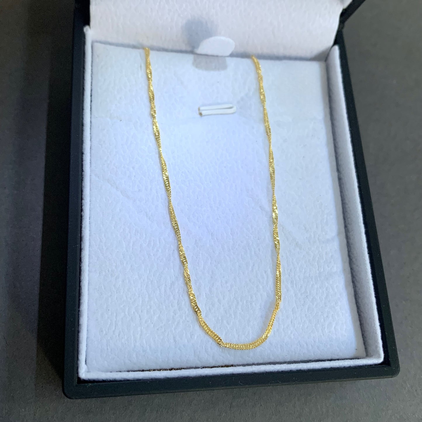 Cadena Singapur 1.45gr / 50cm / 1.25mm Oro Amarillo L750 +3 18K