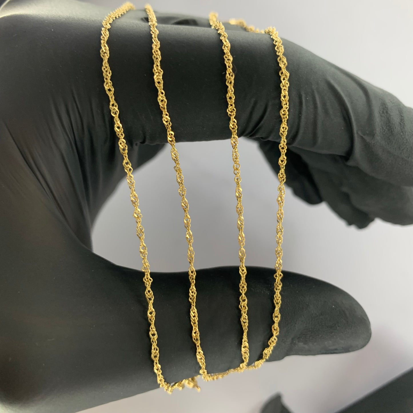 Cadena Singapur 1.76Gr / 60Cm / 1.3Mm Oro Amarillo L750 +3 18K