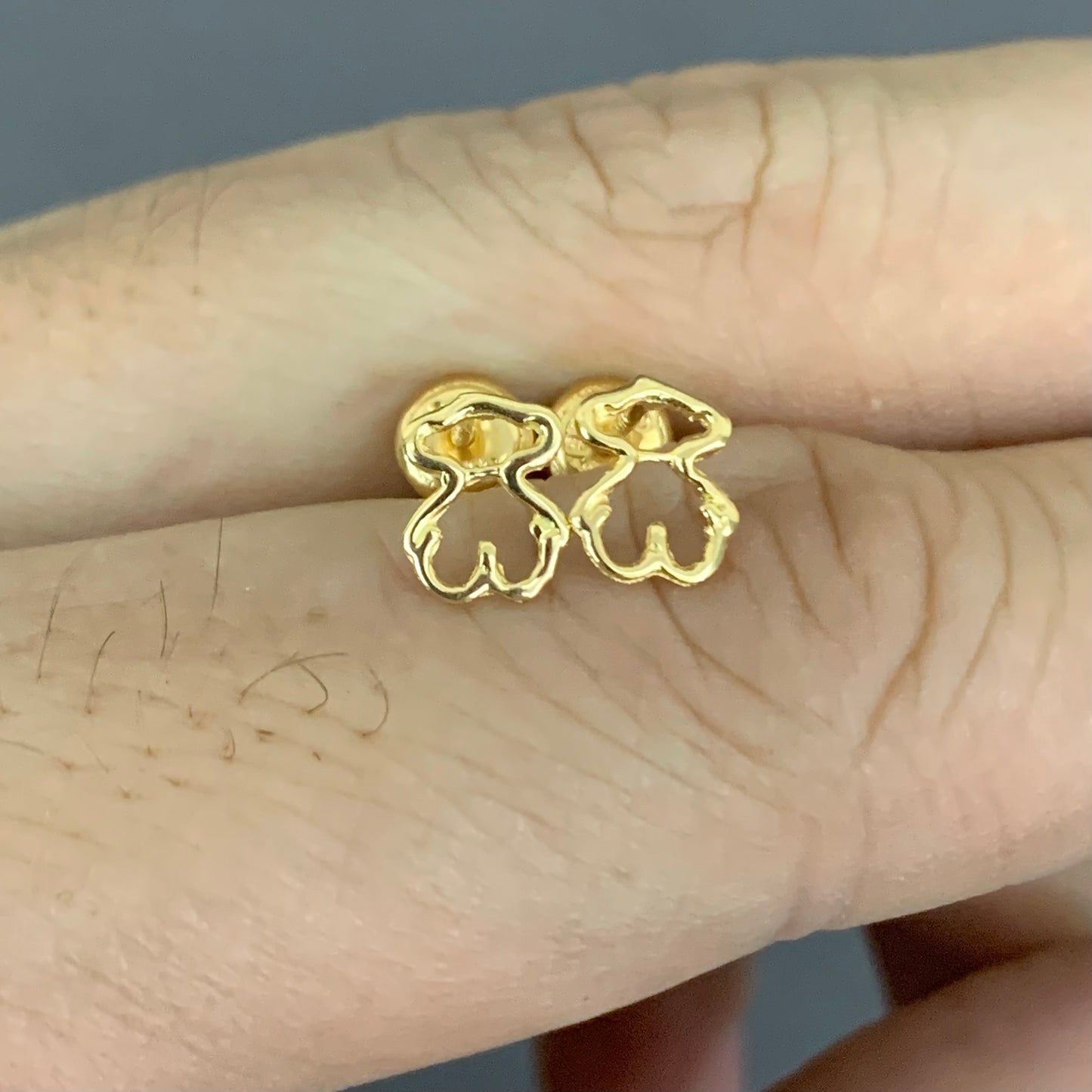 Topos Silueta Oso Ts 0.69Gr / 7.6Mm Oro Amarillo L720 18K