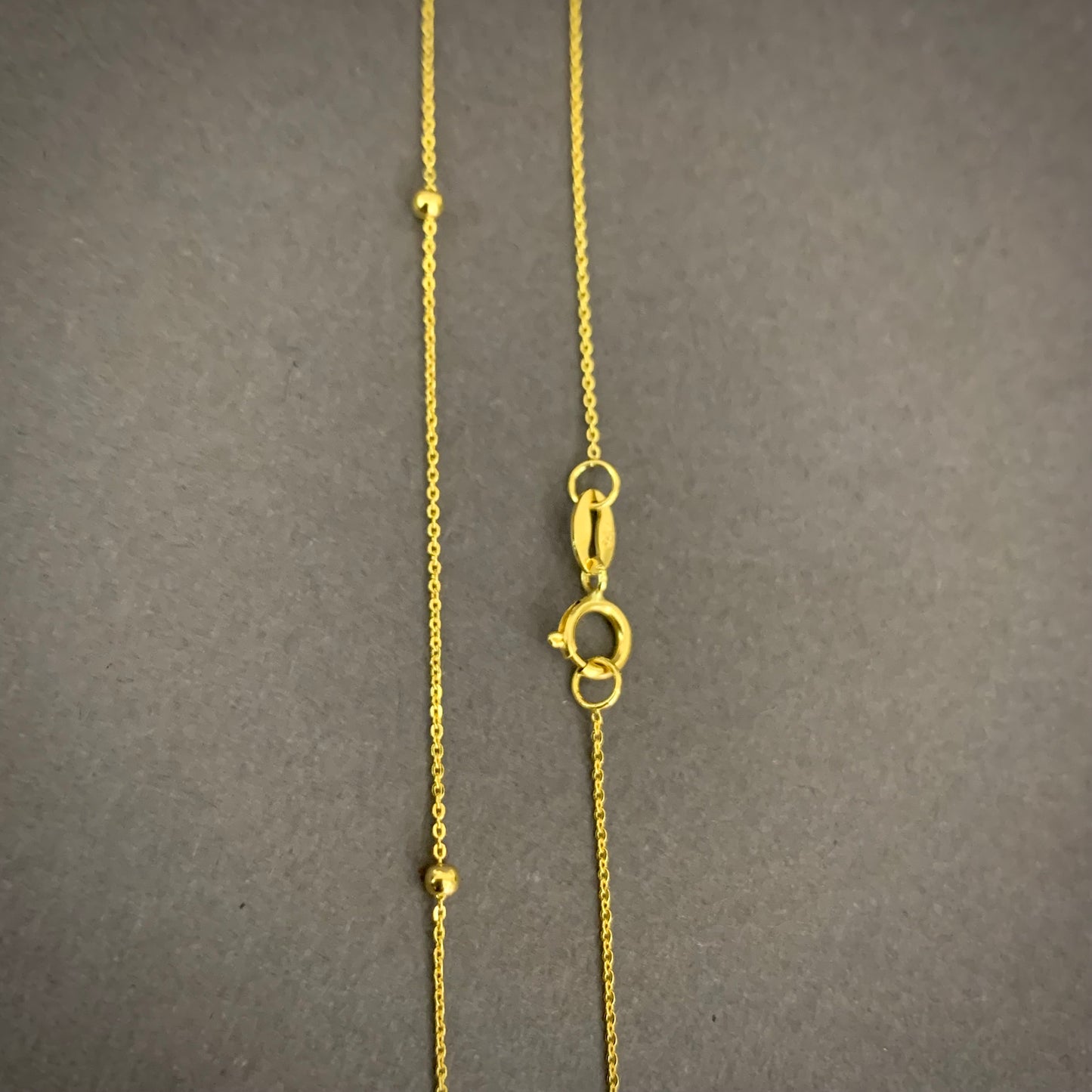 Cadena Aro Seguido Balines 1.3gr / 50cm / 2mm Oro Amarillo L750 +3 18K