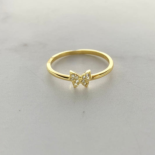 Anillo Mariposa Circones 1.23Gr / T6 / 1.4Mm Oro Amarillo L720 18K