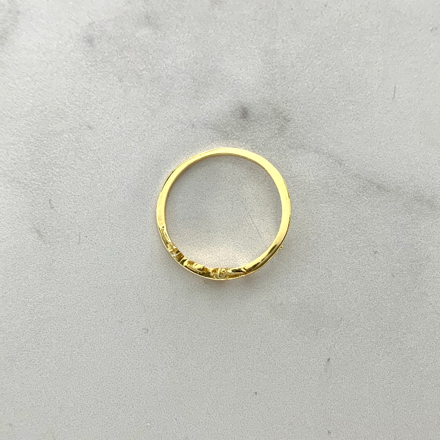 Anillo Espigas Circones 1.45Gr / T6 3/4 / 1.2Mm Oro Amarillo L720 18K