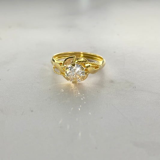 Anillo Solitario 1.48Gr / T6 1/4 / 2.8Mm Oro Amarillo L720 18K