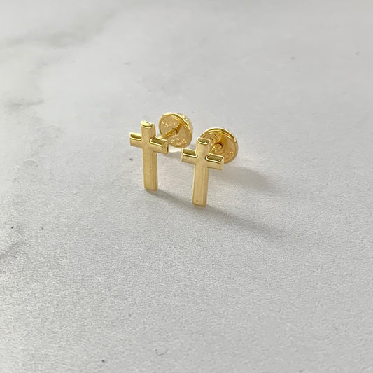 Topos Cruz Lisa 0.53Gr / 9.9Mm Oro Amarillo L720 18K