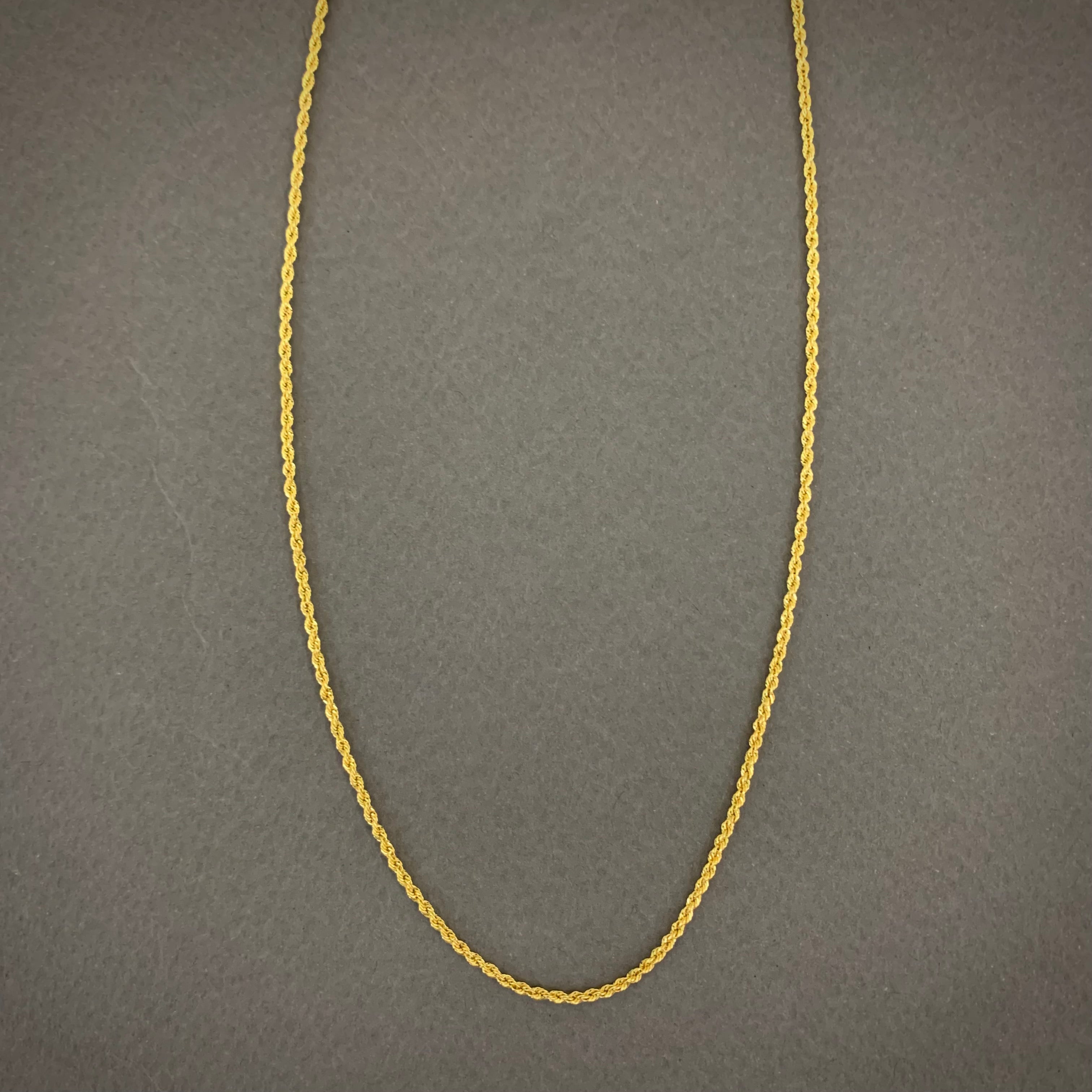 Cadena Lazo 1.63gr / 50cm-1.7mm Oro Amarillo L750 +2 18K