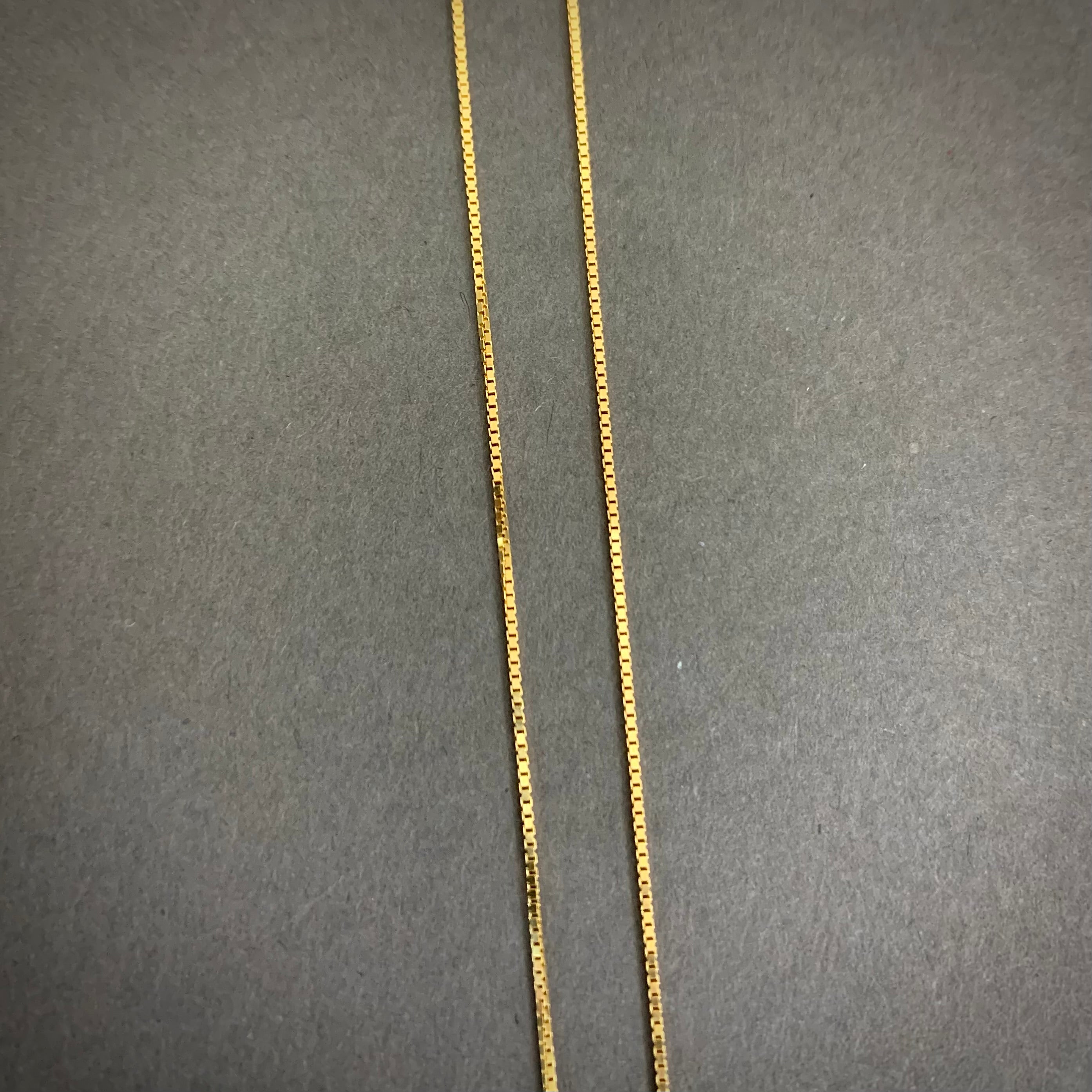 Cadena Veneciana 1.6gr / 45cm / 0.7mm Oro Amarillo L750 +1 18K