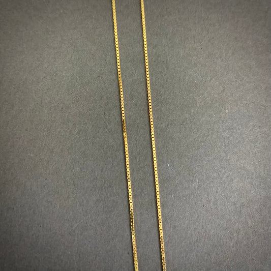 Cadena Veneciana 1.6gr / 45cm / 0.7mm Oro Amarillo L750 +1 18K