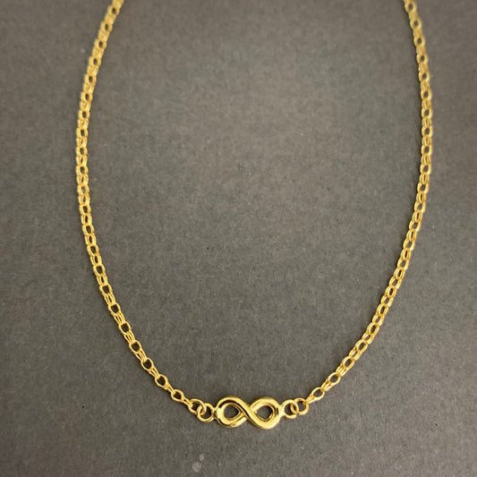 Tobillera Infinito 1.75gr / 26cm / 1.63mm Oro Rosa L720 18K