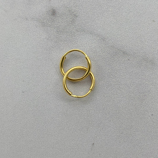 Candongas Imperdibles 0.34Gr / 8.7Mm Oro Amarillo L720 18K