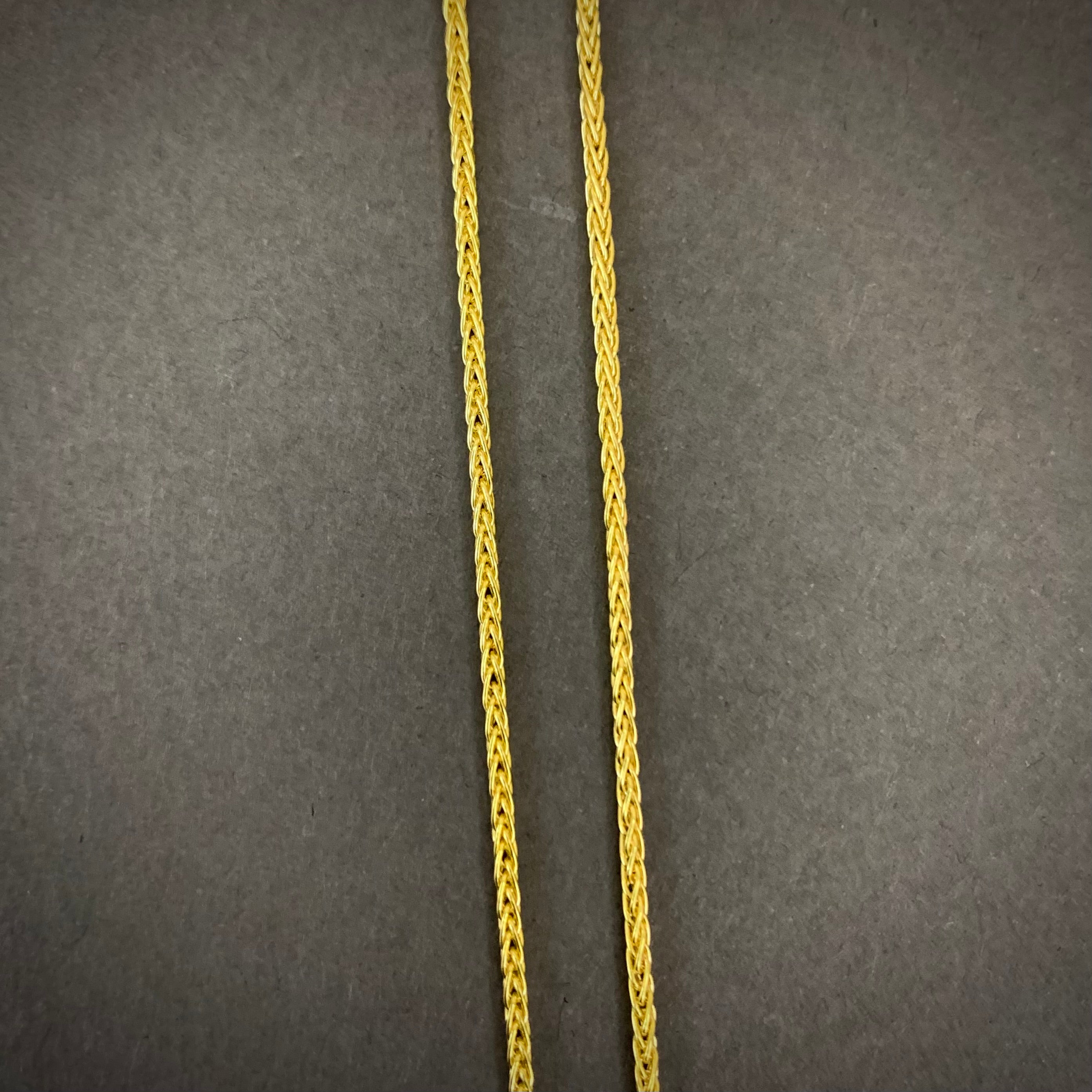 Cadena Mini Franco 2.45gr / 45cm / 1.5mm Oro Amarillo L750 +2 18K