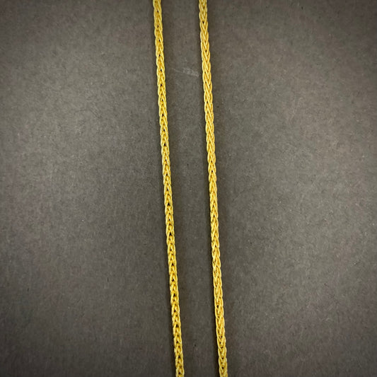 Cadena Mini Franco 2.45gr / 45cm / 1.5mm Oro Amarillo L750 +2 18K