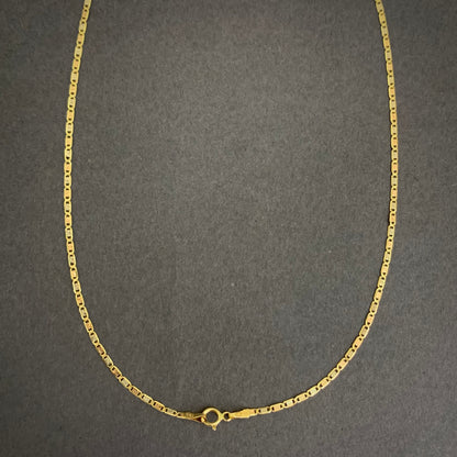 Cadena Plana 1.81gr / 45cm / Tres Oros L750 +2 18K