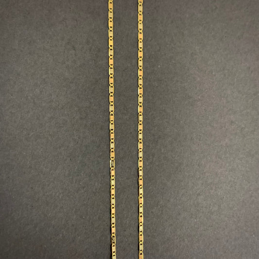 Cadena Plana 1.81gr / 45cm / Tres Oros L750 +2 18K