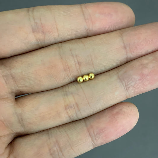 Bola 3mm Lisa 0.04gr / Oro Amarillo L720 18K