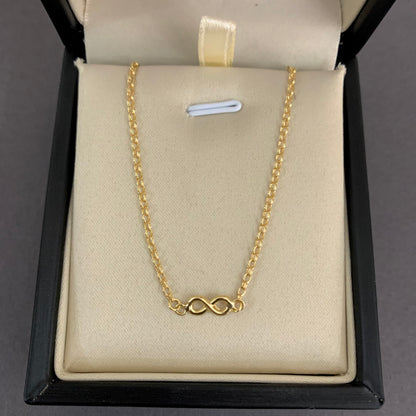 Tobillera Infinito 1.75gr / 26cm / 1.63mm Oro Rosa L720 18K