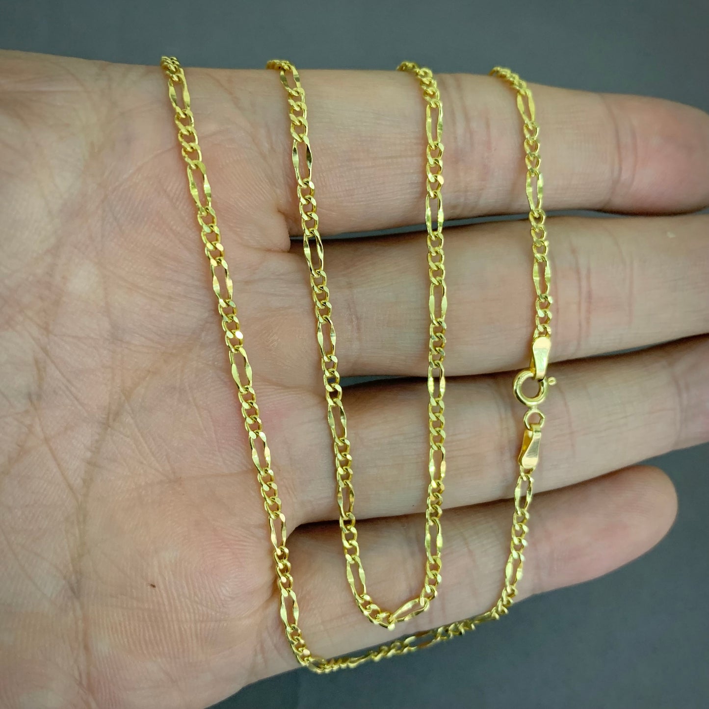 Cadena 3x1 2.7gr / 45cm / 2.4mm Oro Amarillo L750 +0 18K