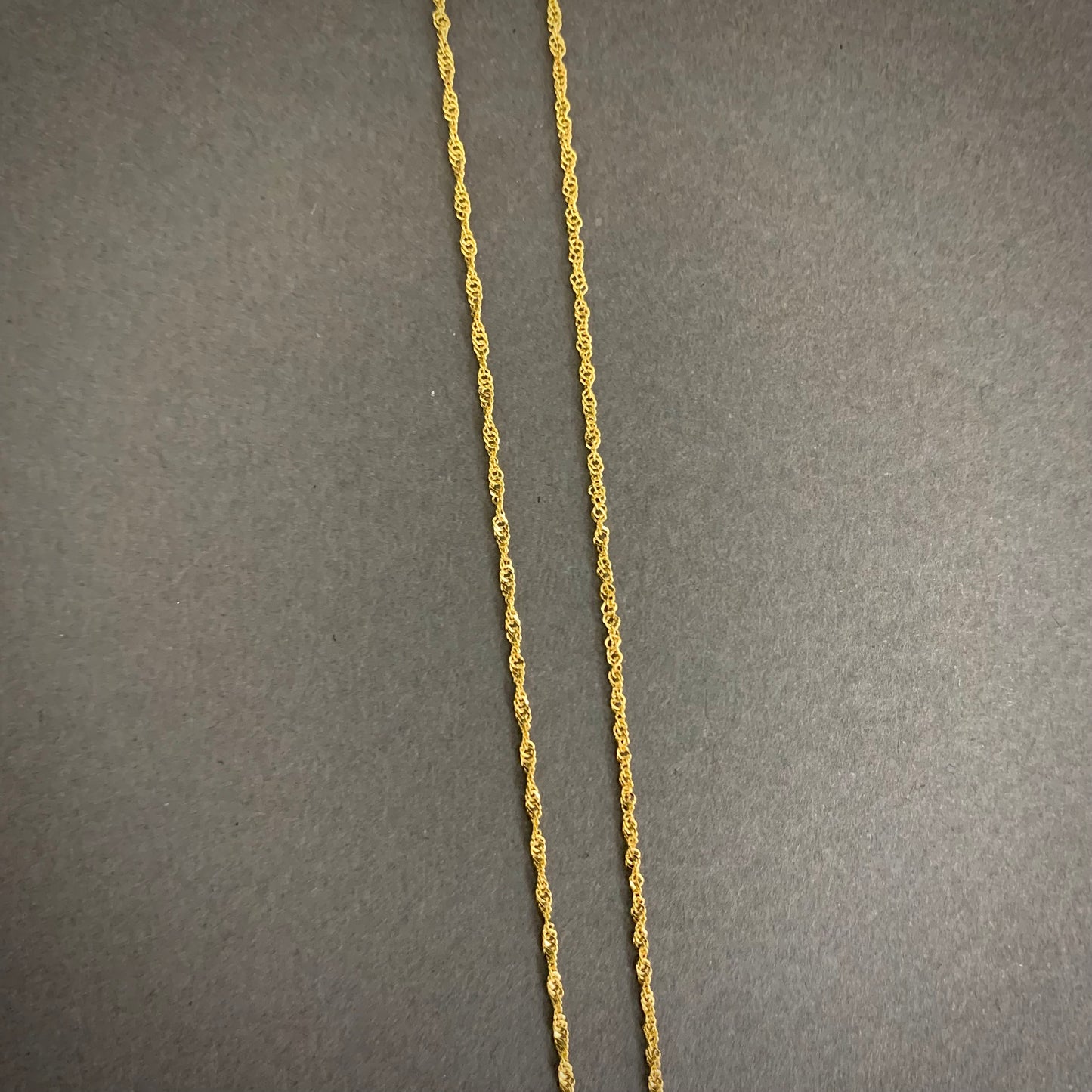 Cadena Singapur 1.57gr / 45cm / 1.3mm Oro Amarillo L750 +2 18K