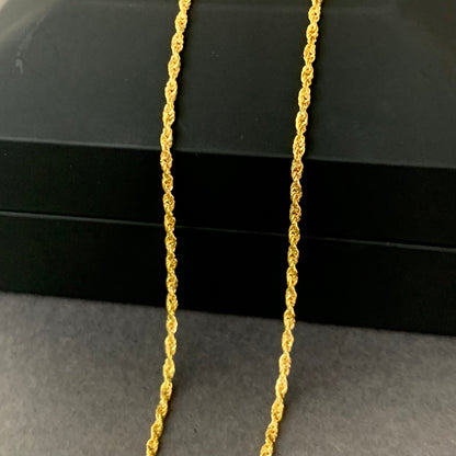 Cadena Lazo 1.1gr / 60cm / 1.24mm Oro Amarillo L750 +3 18K