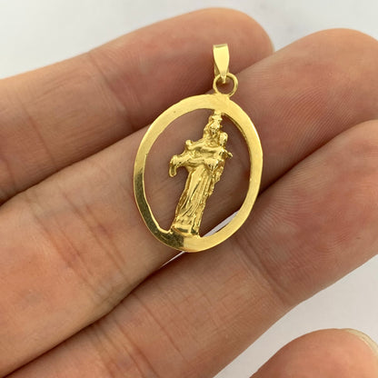 Dije Virgen Carmen Calada 1.5Gr / 31.4Mm Oro Amarillo L720 18K