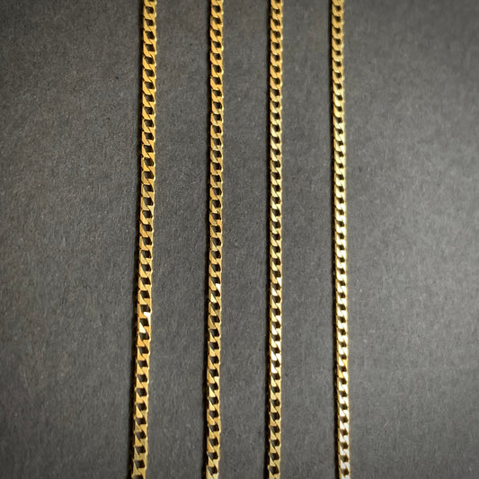 Cadena Panzer 3.6gr / 60cm / 1.6mm Oro Amarillo L750 +1 18K