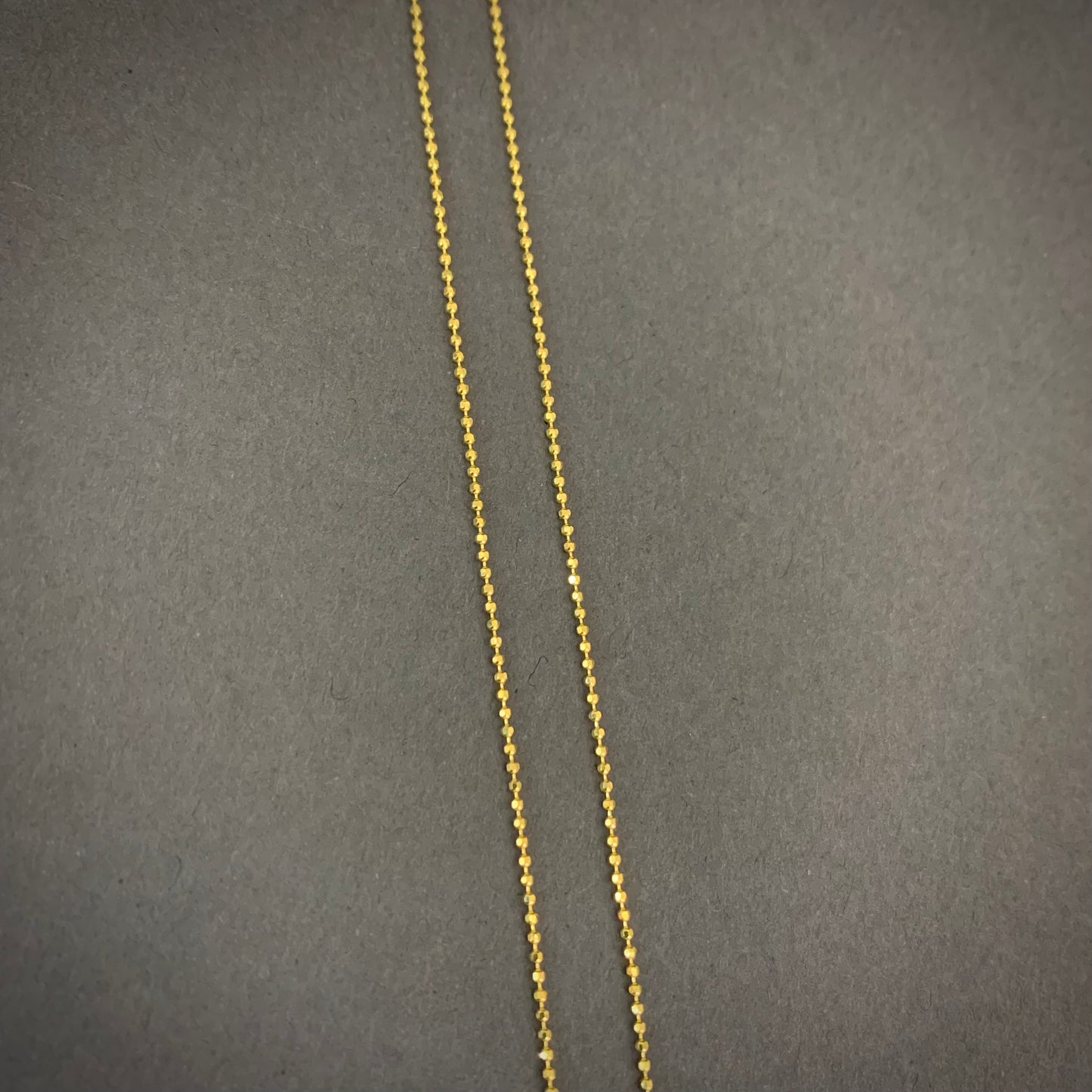 Cadena Mini Militar 1.8gr / 45cm / 0.95mm Oro Amarillo L750 +1 18K