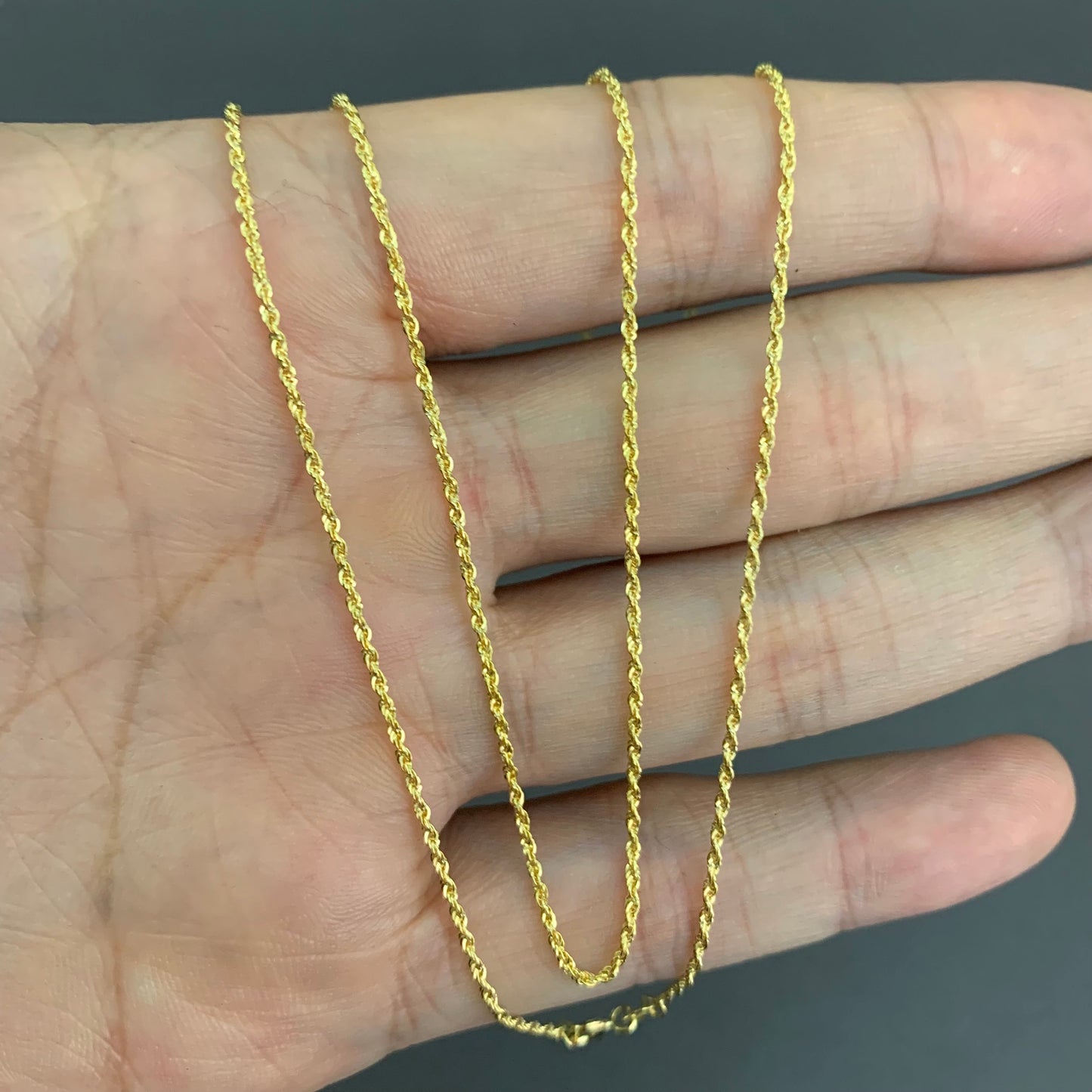 Cadena Lazo 1.1gr / 60cm / 1.24mm Oro Amarillo L750 +3 18K