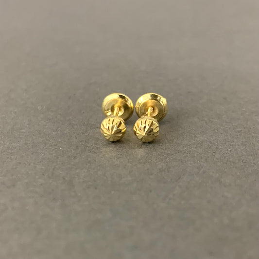 Topos Bola Diamantada 4Mm 0.53Gr / Oro Amarillo L720 18K