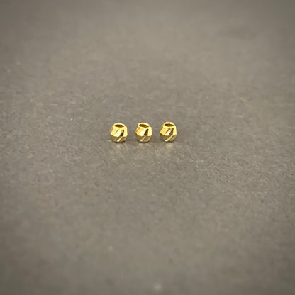 Bola 3mm Diamantada 0.05gr / Oro Amarillo L720 18K