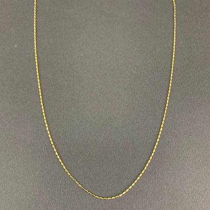 Cadena Canutillo 2.68gr / 60cm / 1.02mm Oro Amarillo L750 +3 18K