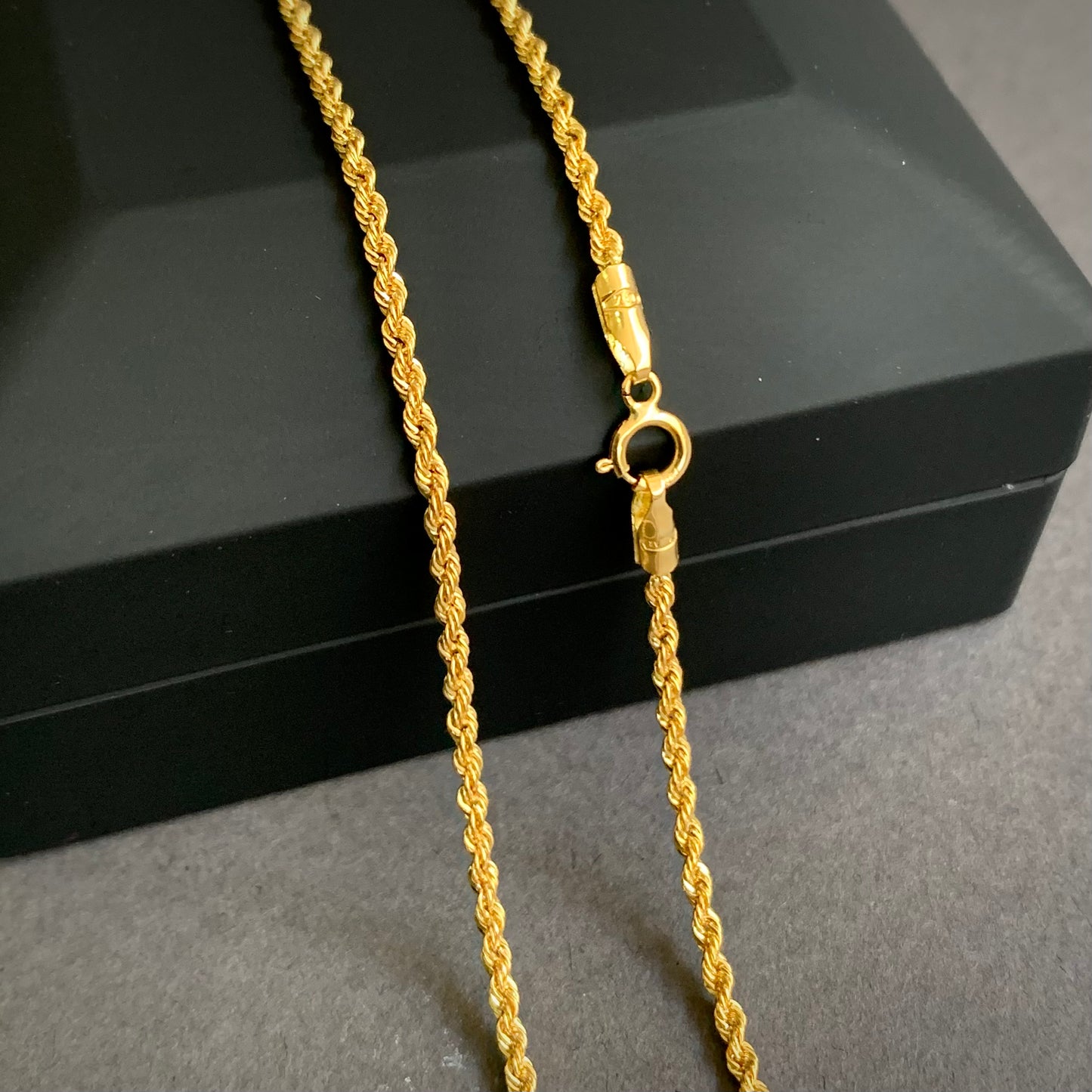 Cadena Lazo 2.06gr / 60cm / 1.75mm Oro Amarillo L750 +2 18K