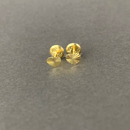 Topos Corazon Plano Diamantado 0.47gr / 4.1mm Oro Amarillo L720 18K