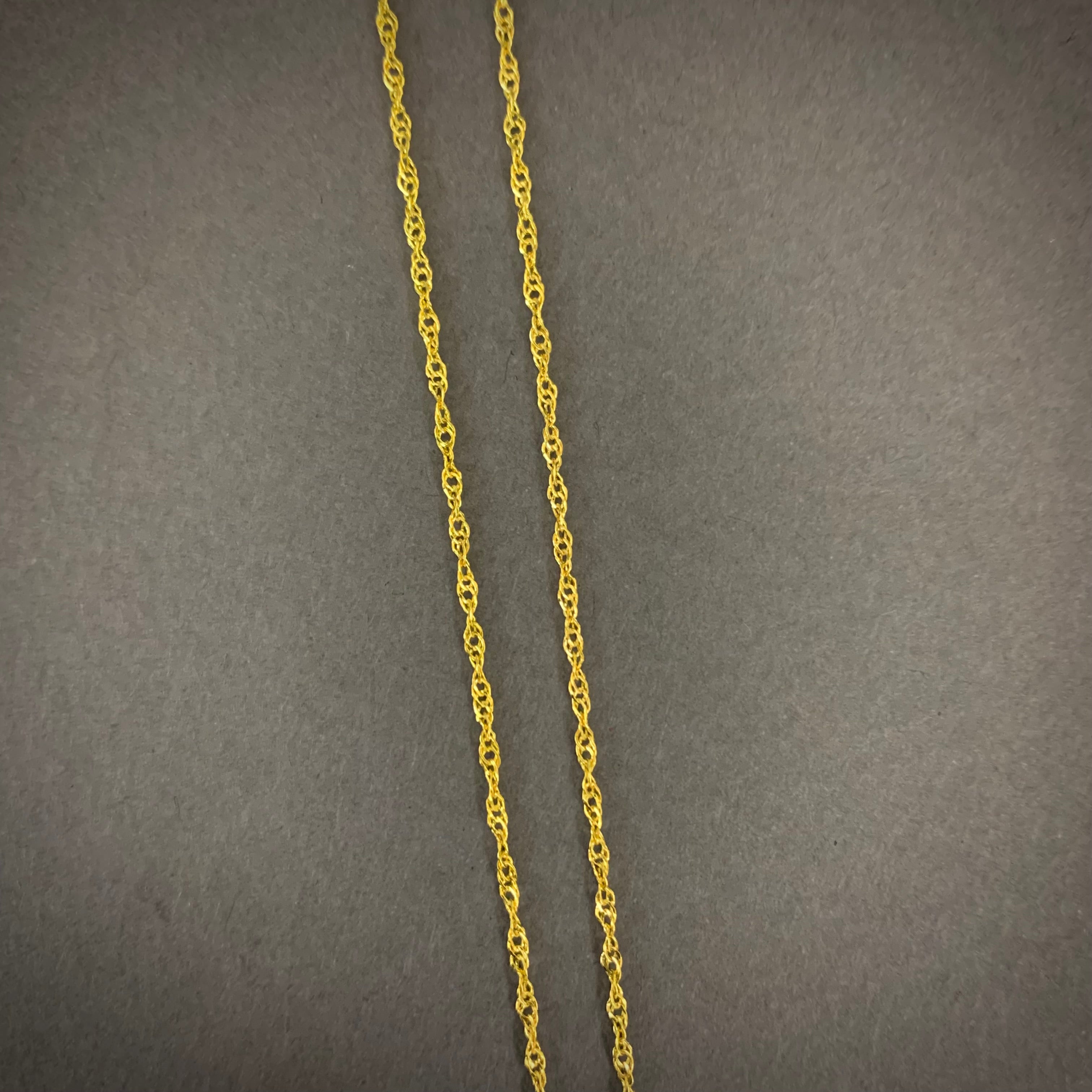 Cadena Singapur 1gr / 50cm / 1.5mm Oro Amarillo L750 +1 18K