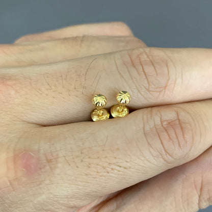 Topos Bola Diamantada 4Mm 0.53Gr / Oro Amarillo L720 18K