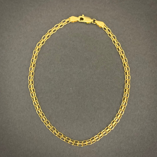 Pulso Chino 2.52gr / 21cm / 3.12mm Oro Amarillo L750 +1 18K