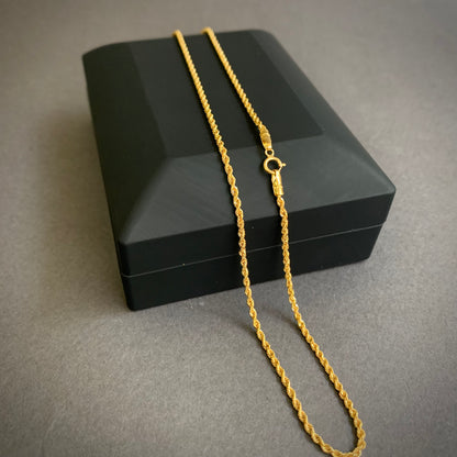 Cadena Lazo 2.06gr / 60cm / 1.75mm Oro Amarillo L750 +2 18K