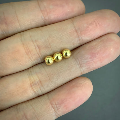 Bola 4mm Lisa 0.08gr / Oro Amarillo L720 18K