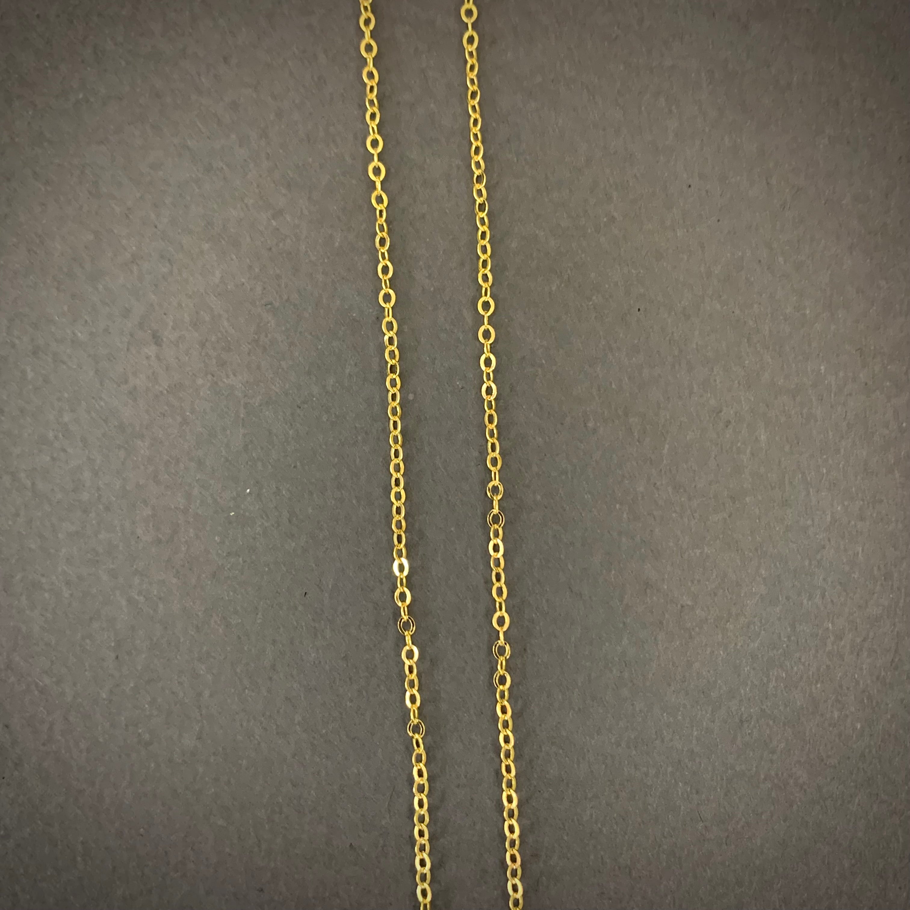 Cadena Roll On 1gr / 50cm / 1.63mm Oro Amarillo L750 +1 18K