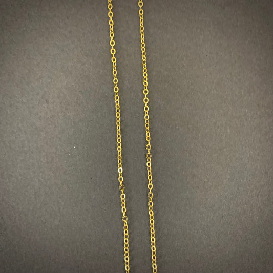 Cadena Roll On 1gr / 50cm / 1.63mm Oro Amarillo L750 +1 18K